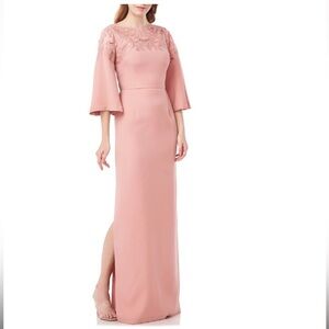 JS COLLECTIONS Ezra Cutout Column Gown C2.